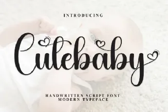 Cutebaby Calligraphy font