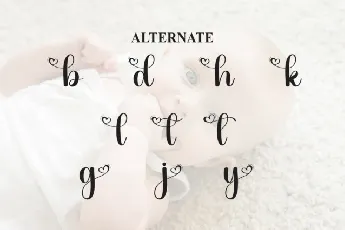 Cutebaby Calligraphy font