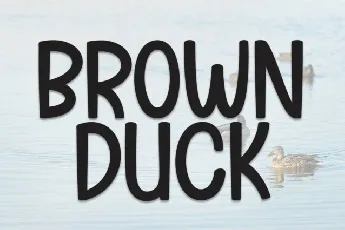 Brown Duck Display font