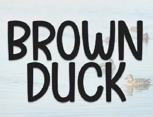 Brown Duck Display font