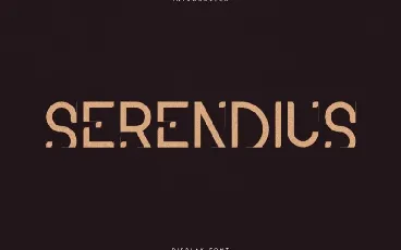 Serendius Display font