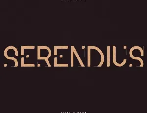 Serendius Display font