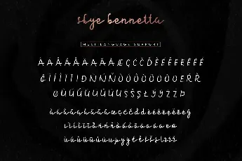 Skye Bennetta Demo font