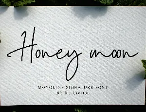 Honey Moon font