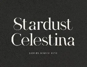 StardustCelestina font