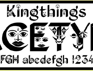 Kingthings Facetype font