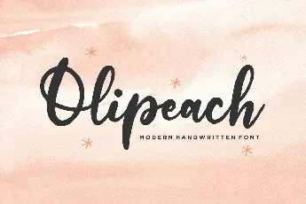 Olipeach font