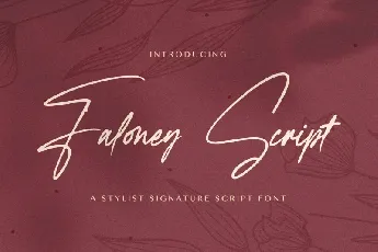 Faloney Script font