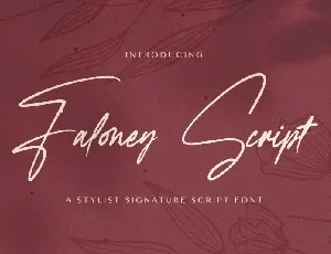 Faloney Script font