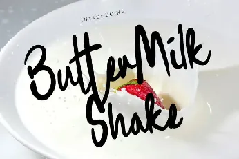 Buttermilk Shake Script font