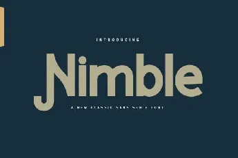 Nimble Sans Serif font