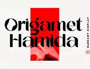 Origamet Hamida font