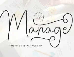 Manage Script font