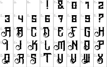 The Black Veil font