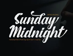 Sunday Midnight Typeface font