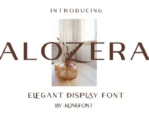 Alozera font