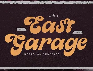 East Garage font