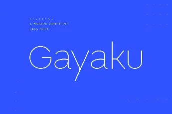 Gayaku font