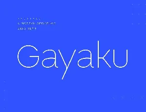 Gayaku font