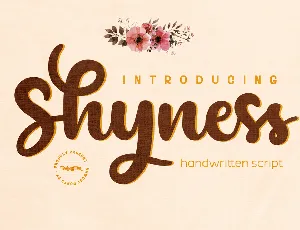 Shyness font