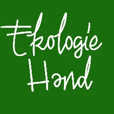 Ekologie Hand PERSONAL USE font