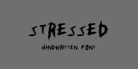 Stressed font