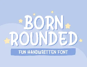 Born Rounded font