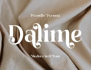 Dalime Serif font