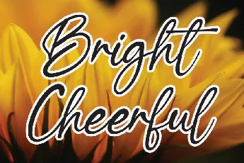 Bright Cheerful Script font