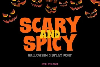 Scary and Spicy Display font