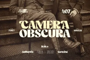 Camera Obscura font