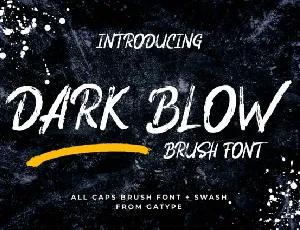 Dark Blow Brush font