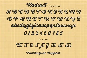 Radiant font