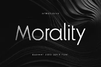 Morality font