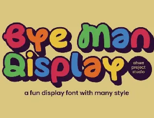 Bye Man font