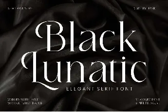 Black Lunatic font