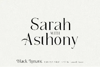 Black Lunatic font