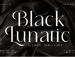 Black Lunatic font