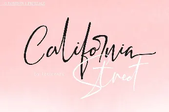 California Street Script font