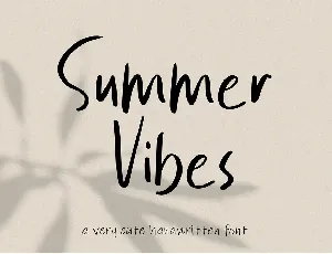 Summer Vibes font