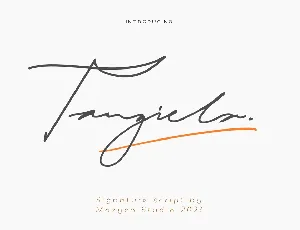 Tangiela font