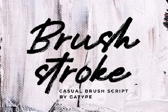 Brush Stroke Brush font