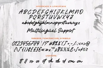 Brush Stroke Brush font