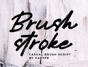 Brush Stroke Brush font