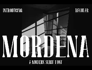 Mordena font