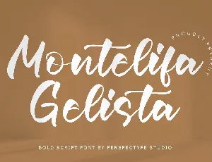 Montelifa Gelista font