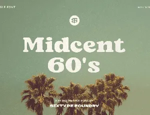 Midcent 60s font