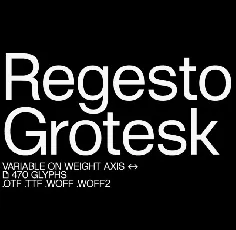 Regesto Grotesk Family font