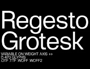 Regesto Grotesk Family font