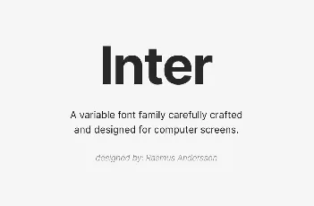 Inter font